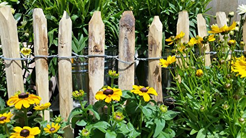 Staketenzaun Kastanienholz 75cm hoch 7,5cm Abstand 5m Rolle, Staketenzaun aus England, Staketenzäune in riesiger Auswahl, - 3