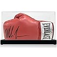 Exclusive Memorabilia Mike Tyson Signed Red Boxing Glove. Display Case