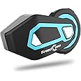 FreedConn Motorcycle Intercom Wireless Headset Speaker TMAX PRO Helmet Bluetooth Headphone Headset Earphone,6-Way Rider 3300Feet/1000M interphone Motorbike, Universal Pair for Bicycle Snowmobile