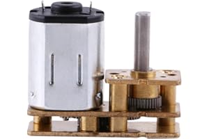 WALFRONT 100RPM 6V DC Getriebemotor, hohe Drehmoment Mini elektrische Geschwindigkeitsreduzierung Getriebe Box für Roboter DIY