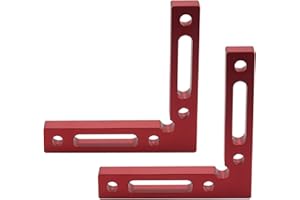 NIEJGAY 2pcs Aluminum Alloy 90 Degree Positioning Squares Right Angle Clamps Woodworking Carpenter's Tool Corner Clamp Square
