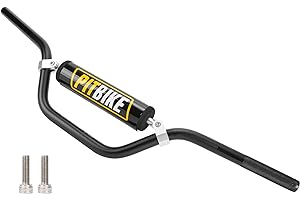 WEIYINGSI Motorcycle 7/8" 22MM Handlebar Handle Bar with Foam Pad Compatible with CRF YZF KXF KLX RMZ DRZ Pit Dirt Bike Motocross ATV Quad Black