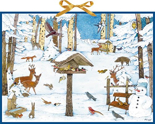 Preisvergleich Produktbild Wand-Adventskalender - Vogelhaus im Wintergarten