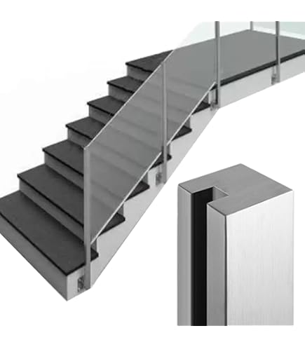Montanti Per Ringhiera In Vetro In Acciaio Inox 304 - Supporto Per Balaustre Con Morsetti, Per Interni Ed Esterni - Foto 7