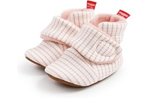 Sehfupoye Kleinkind Baby Jungen Mädchen Baumwolle Booties Schuhe Gestreifte Weiche Sohle Neugeborene Erste Wanderschuhe Warme Fleece Stiefel 0-18M