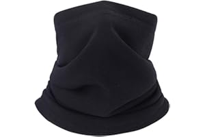 EasyULT Cache Cou Tubulaire Hiver Multi-Usage Unisexe Doublure en Polaire Thermique élastique Protecteur de Cou, Multifonctionnelle en Tissu Polaire écharpe pour Ski Course Moto Vélo