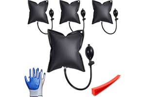 YHUASIA 4 Stücke Montagekissen Hebekissen, Luftkissenheber, Lieferung Mit Rutschfesten Handschuhen Und Türausdehnungssucher, Luftkissen Für Tür Fenster Installation