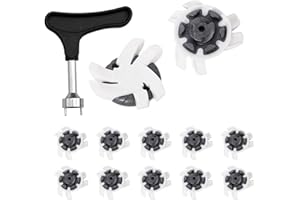 NIESEL Crampons De Rechange pour Chaussures De Golf, 12 Pièces De Chaussures De Golf Antidérapantes, Pointes De Golf À Torsion Rapide, Pointes De Chaussures De Golf Crampons De Golf, Crampons De Golf