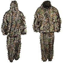 Ghillie Suit Youth 3D Leaf Camo Camouflage Lightweight Clothing Suits For Jun - View #8