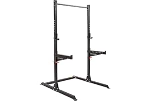 GYM MASTER GM2 Half Power Rack Squat Cage with Optional Weight Storage and Spotters