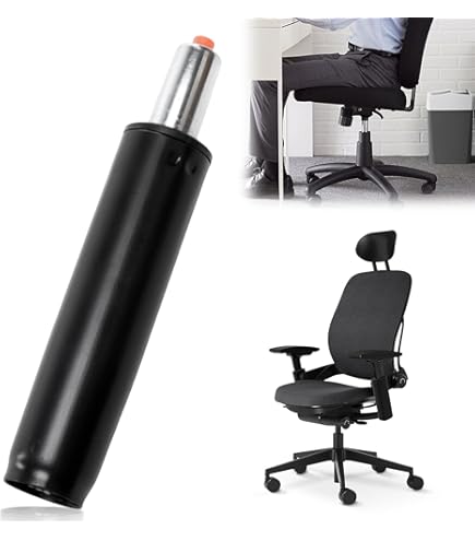 360 Graden Draaibaar Staal BAIFULAI Gasdrukveer, Gasdrukveer, Bureaustoel, 450 Kg, 300-450 Mm Instelbaar, In Hoogte Verstelbaar, Gasveer, Gasdrukdemper, Bureaustoel, Reserveonderdelen Voor Draaistoelen, Toepasselijke Gasveer Bureaustoel Vervangen TÜV4