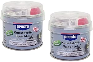 Presto 2K Kunststoffspachtel 2 Stück á 250 g schwarz