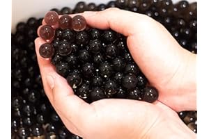 Risai Bolas Gel de Agua, Perlas Bolitas de Agua No Tóxicas Crecen en Agua, Water Beads para Jarrones Decoración Plantas Flores, 5000pcs, Black 100g
