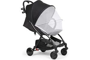 Beberoad Universal Pram Net Baby Sunshade Mosquito Net Buggy Insect Net Fly Bug Net Zipper Protection Cover for Stroller, Pushchair, Carrycot, Cradle, Moses Basket, Travel Cot (White)