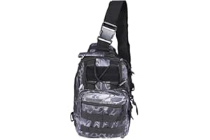 G4Free Mochila Cruzada Mochila de Pecho Militar Táctico Molle Sling Bolsa de Bandolera Multifuncional para al Aire Libre Camping Ciclismo Trekking