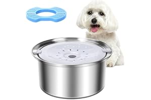 MUKKELA Wassernapf für Hunde 4L, Anti-Schwapp Fressnapf Hund, Wassernapf Auslaufsicher mit Karbonfilter, Kein Verschütten Auslaufsicher Hundenapf Reise Trinknapf Wasserspender für Katzen Haustiere