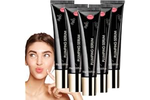 VOKKRV Elycura Sérum Repulpant Lèvres, Serum Gloss Repulpant Elycura Levres, Repulpants Levre Puissant, Lip Plumpify Plumping Serum Oil, Huile à Lèvres Hydratante, Réduit Les Ridules (5PC)