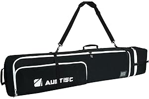 AUMTISC Housse de Snowboard, Sac de Voyage pour Snowboard, Sac de Rangement pour Skis, Bottes et équipement, Longueur réglable de 156 cm à 181 cm