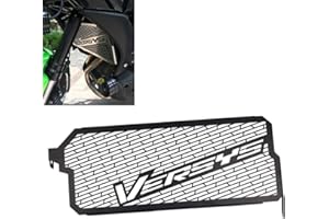 GENERIC Motorcycle Radiator Grille Guard Grill Cover Protector Kompatibel mit KLE650 Versys 650 2015 2016 2017 2018 2019 2020 2021 2022 Accessories(Black)
