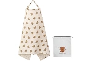 GODNEEI Stilltuch, Stilltuch FüR Unterwegs Aus Reiner Baumwollgaze, 360°-Vollabdeckung Zum Schutz Der PrivatsphäRe, Wird Mit Einer Aufbewahrungstasche Geliefert