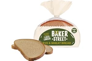 SERENDIB Baker Street Wheat Rye Bread | Wholesome and Delicious Wholemeal Bread | Healthy and Nutritious | Long Life Freshness | Source of fiber (4 Pack)