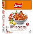Saras Butter Chicken Curry Gravy Mix - 400 gm(Pack of 2,) -Ready to Cook Indian Spice Mix