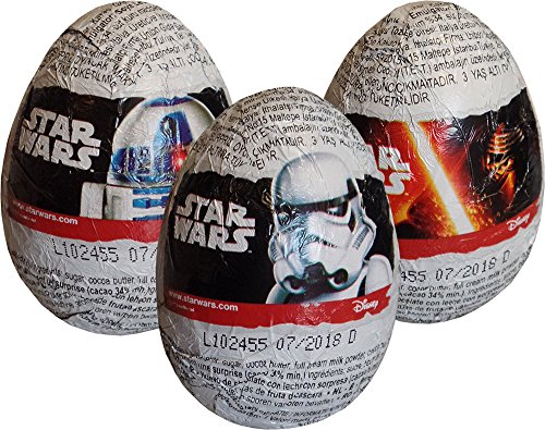 Preisvergleich Produktbild Star Wars Schokolade Überraschung Egg (Packung mit 3)