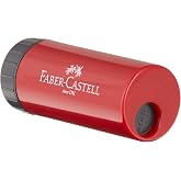 Faber-Castell 183301 - Kalemtıraş (Manual Pencil Sharpener, mavi, kırmızı)