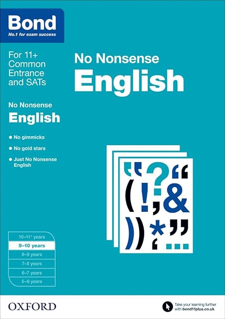Portada de Bond: English: No Nonsense: 9-10 years