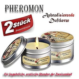 Pheromon Aphrodisierende Duftkerze - Doppelpack - 2 Stück.