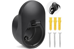 Adiwo Wallbox Ladekabel Typ 2 Wandhalterung, für EV Ladegerät Typ 2 Holder Halterung Wallbox Zubehör, für Type 2 Ladestation Kabel und Ladegerät Schwarz