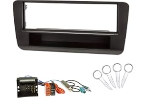 Sound-way car stereo 1 DIN fascia frame adapter compatible with Audi A1