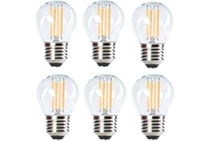 Etrogo E27 LED G45 żarówka 4 W żarnik żarówki do golfa 40 W odpowiednik 470 lm 6500 K DayWhite (nieprzyciemniane) opakowanie 6 szt. [klasa energetyczna A+]