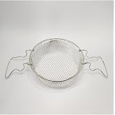 Kızartma Teli &Ccedil;ift Kulplu Cips Sepeti 22 Cm