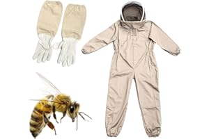 MURMAN Tuta Per Apicoltura | Tuta Apicoltore Professionale | Tuta Da Apicoltore Completa Per Uomo E Donna | Abbigliamento Apicoltura Con Guanti & Velo Protezione | Attrezzature Per Apicoltori L/XL/2XL