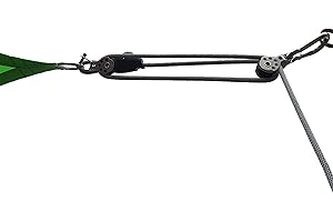 Toldoro® 3-Fach Flaschenzug mit Sicherheitsklemme, Seilzug/Segel und Sonnensegel Flaschenzug zum Spannen und Befestigen von Sonnensegel und Segeln/Robustes Sonnensegel Seilzugsystem