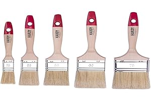 HARDY WORKING TOOLS brochas pintura set de 5 piezas, 1 piezas - 25, 35, 50, 60, 75 mm de ancho, brochas pintura madera, Cepillo de pintura Serie *36*, 18PCS, pinceles pintura set A0285-060100