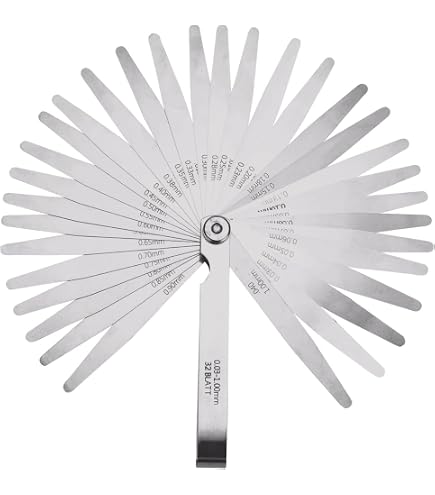 Feeler Gauge 32 Blades Metric 0.03-1mm 0.001-0.040... – Grandado