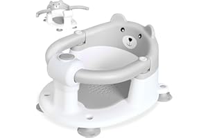 ZEPLALORY Baby Bath Seat for Babies 6 Months Plus, Toddler Bath Seats for Infant & Newborn, Baby Sit Up Chair with 4 Non-Slip Suction Cups