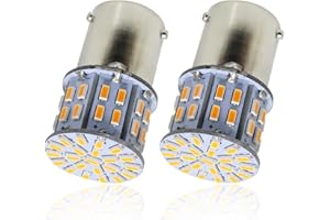BeiLan BAU15S PY21W LED Lampadine per Indicatori di Direzione Ambra 800LM 3014 50 SMD Gratuito per Indicatori di Direzione a LED Anteriori o Posteriori (Pack-2)
