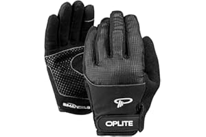 OPLITE Simracing Gloves Gants de Protection Karting Simulation Course Gaming Noir Taille L 23 x 10,5 cm