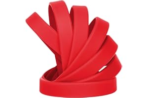 LVNRIDS Solid Color 50 Silicone Wristbands Rubber Bracelets for Children Teens, 7 inch Wholesale Sports Rubber Elastic Wristband Bracelet Bulk Gifts for Teacher Supplies Party Decorations