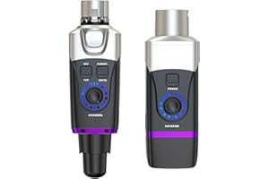 Xvive U35C XLR Plug-on Wireless System for Condenser Microphone with 48V/12V Phantom Power (5.8GHz)