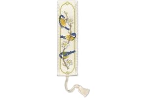 TEXTILE HERITAGE Bluetits Bookmark - Cross Stitch Kit