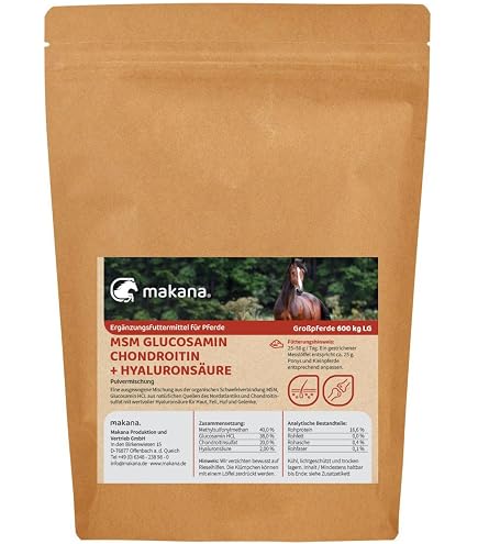 Makana Muskel PRO Pellets Für Pferde – Ergänzungsfutter Für Muskelaufbau, 1,5 Kg Dose Mit Mikroalgen