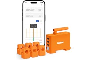 Refoss EM06P Compteur électrique 6 canaux Wi-Fi 3 phases pour centrale électrique de balcon, installation photovoltaïque, pompe à chaleur, station de charge EV, avec API ouverte, MQTT, interface Web