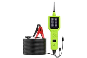 BELEY 12V/24V Kit de Sonda de Prueba de Circuito de Alimentación con Cable de 10m, Multímetro Digital Voltímetro de Pantalla TFT de 2,4 "con Prueba de Frecuencia y Prueba de Potencia de Salida