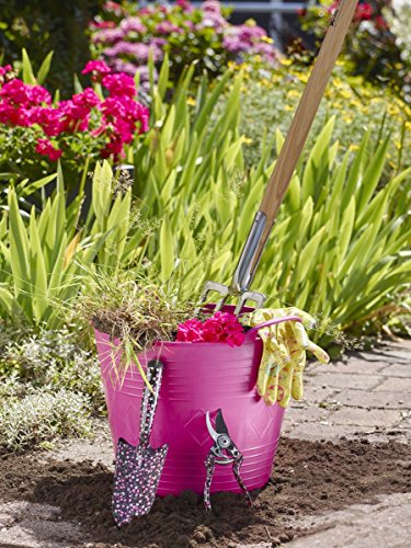 Xclou Blumenkelle in Bunt – Schaufel formgerechter Handgriff – Blumen-Kelle Ganzstahl – Kleine Hand-Kelle pulverbeschichtet – Gartenkelle verschiedene Designs – Blumen-Schäufelchen – Garten-Zubehör - 3
