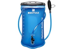 BBAIYULE® Vessie d'hydratation 2l sans BPA |Système d'hydratation pour Sac à Dos avec Tuyau d'hydratation|Vessie d'hydratation Poche d'hydratation