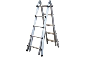 SICOS Scala Telescopica In Alluminio 5+5 Multiuso Allungabile Raccolta Olive 146.507